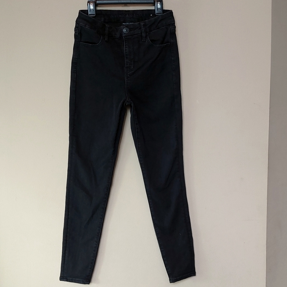 American Eagle Hi-Rise Black Jegging